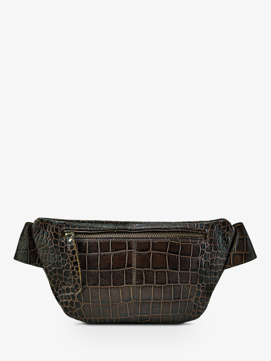 leather-fanny-pack-for-woman-dark-brown-rear-view-picture-labanane-alligator-tigers-eye-paul-marius-3760125357386