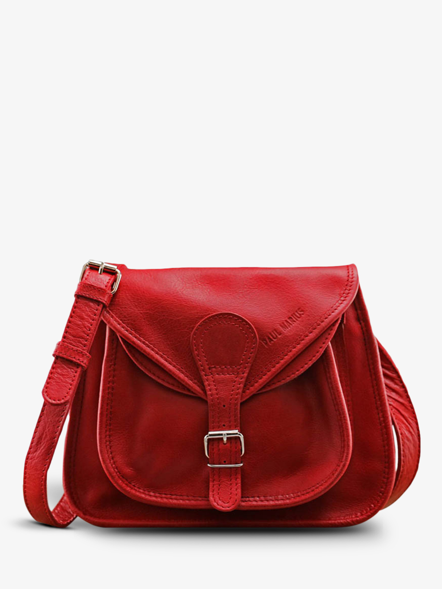Sac bandoulière rouge clearance femme