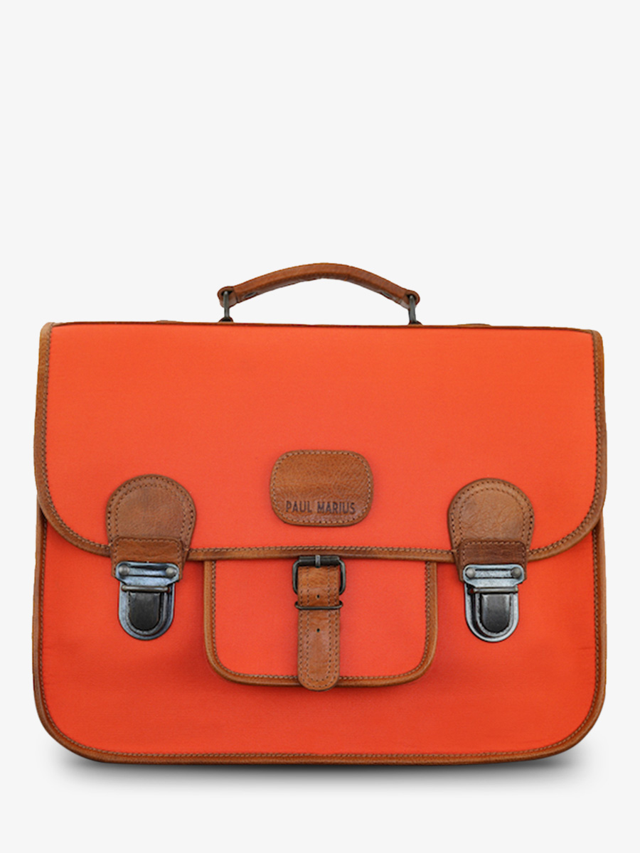scool-bag-for-children-orange-front-view-picture-lecartable-decolier-orange-paul-marius-3760125355900