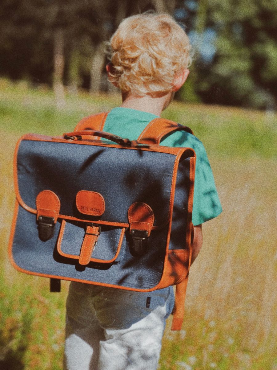 scool bag for children Blue LeCartable d colier Blue PAUL MARIUS