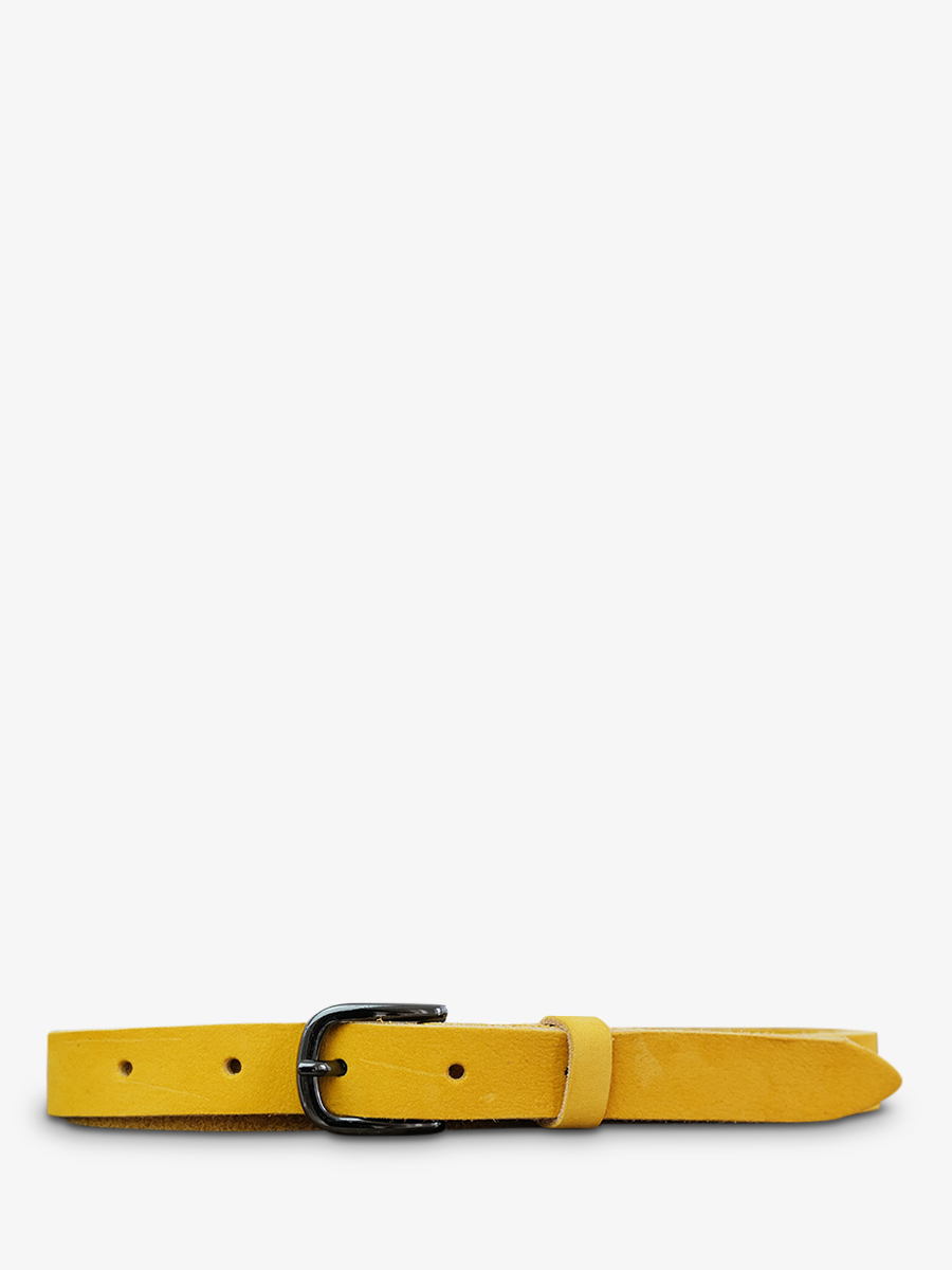 leather-belt-yellow-front-view-picture-laceinture-magnifique-nubuck--20mm-saffron-paul-marius-3760125343051