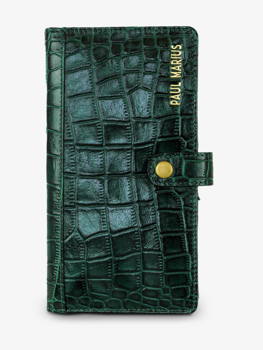 leather-wallet-for-woman-dark-green-side-view-picture-leportefeuille-charlotte-n2-alligator-malachite-paul-marius-3760125357317