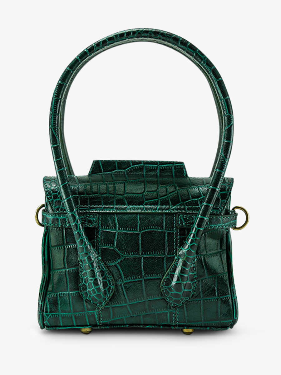 leather-handbag-for-woman-dark-green-rear-view-picture-colette-xs-alligator-malachite-paul-marius-3760125357263 