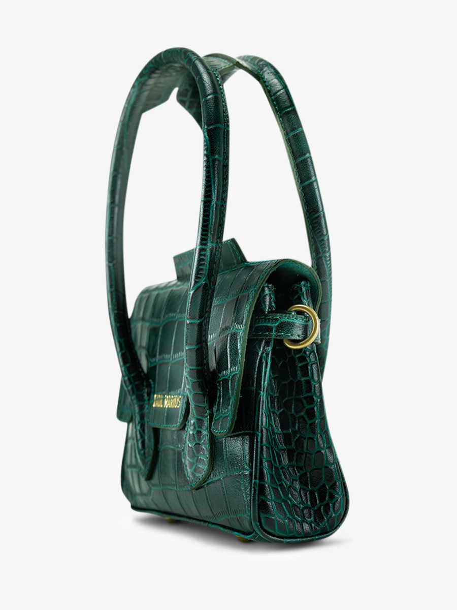 leather-handbag-for-woman-dark-green-side-view-picture-colette-xs-alligator-malachite-paul-marius-3760125357263 