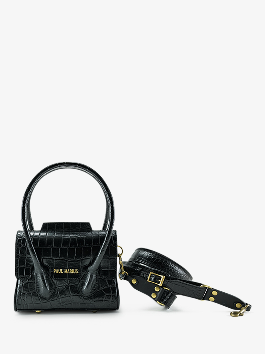 leather-handbag-for-woman-black-front-view-picture-colette-xs-alligator-jet-black-paul-marius-3760125357485