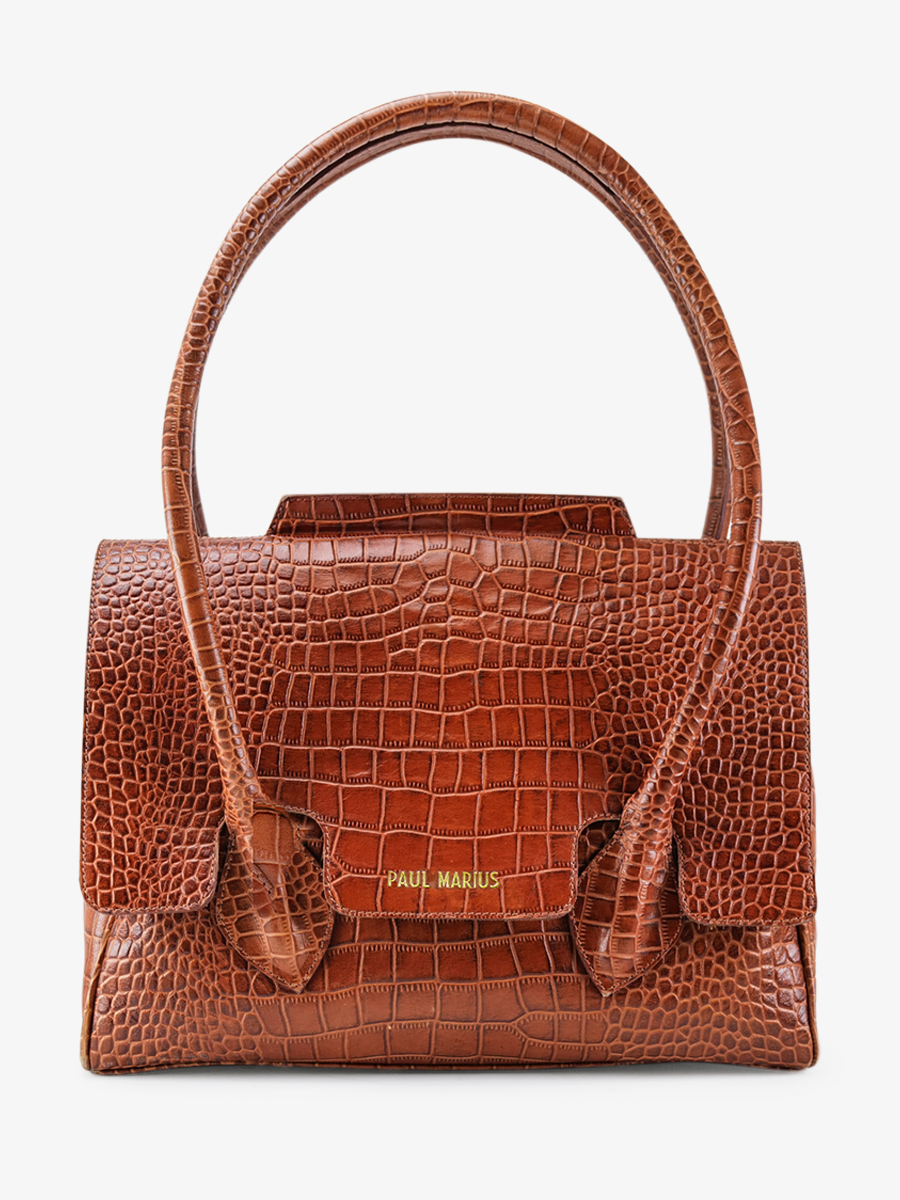 leather-handbag-for-woman-brown-front-view-picture-colette-m-alligator-cocktail-amber-paul-marius-3760125355702