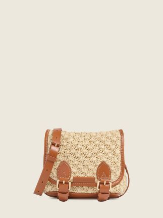 Loulou S Raphia - Natural / Cognac