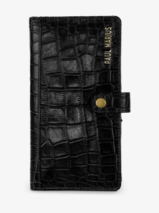 LePortefeuille Charlotte N°2 Alligator - Jet Black