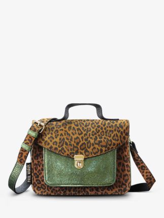 Mademoiselle George leopard - Light Brown Metallic Khaki