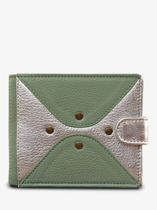 LePortefeuille Louise - Almong Green Silver