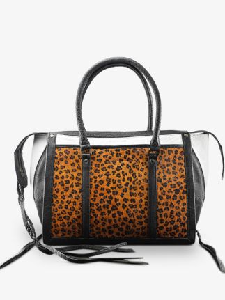 LeRive Droite - L - leopard - Black White