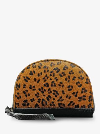 LePortefeuille Manon leopard - Black