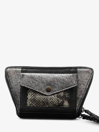 LePortefeuille Emma Python - Silver Black