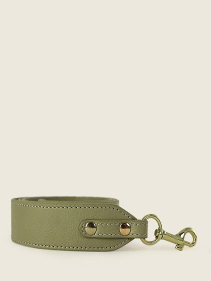 Removable Brown Leather Bag Strap - LaBandoulière Art Deco Caramel 