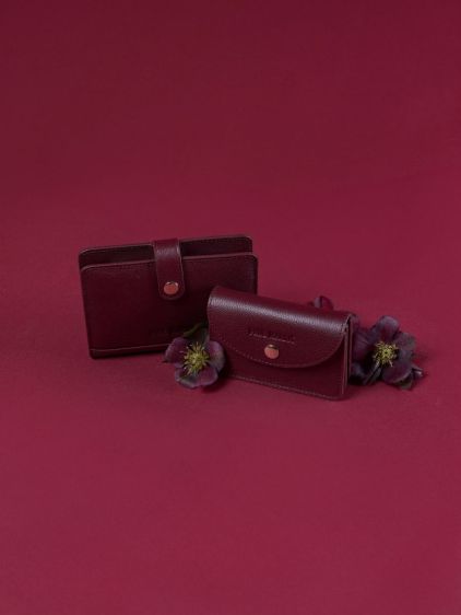 LePortefeuille Jeanne - Burgundy