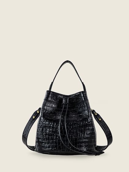 Green Leather Bucket Bag for Women - Capucine 1960 Malachite | PAUL MA