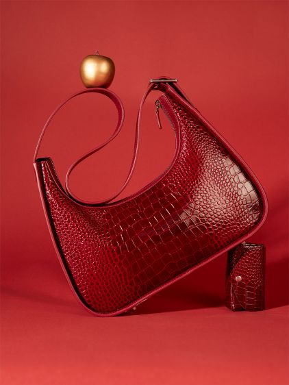 LeGustave Croco - Patent  Burgundy