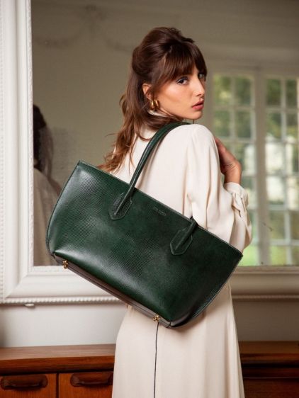 Green bag for women- Édith 1960 Malachite | PAUL MARIUS