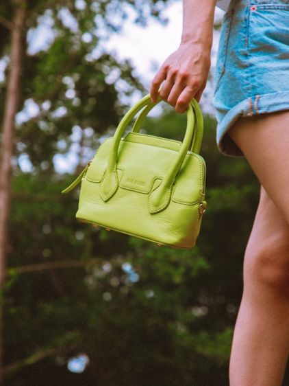Lime green sales handbags women's