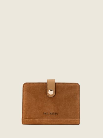 Brown Leather Wallet for Women - LePortefeuille Jeanne 1960 Amber | PA