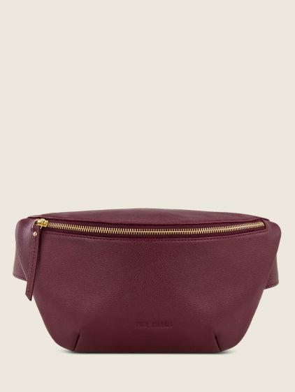 Burgundy Leather Fanny Pack - LaBanane Burgundy | PAUL MARIUS