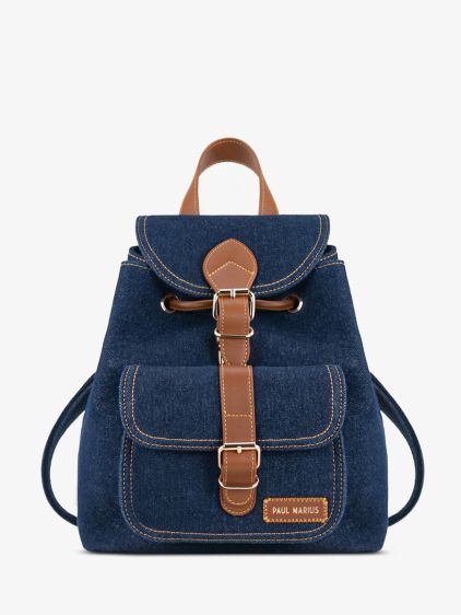 Blue Jean backpak for women - LeBaroudeur Denim Brut | PAUL MARIUS