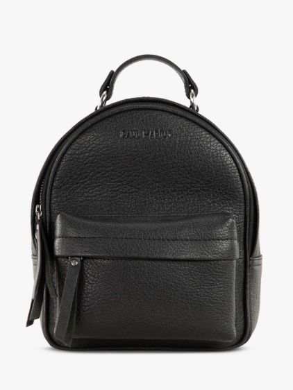 Small Leather Backpack Black for Women - LeMini Intrépide