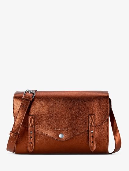 leather woman shoulder bag Copper L Indispensable Copper PAUL MARIUS