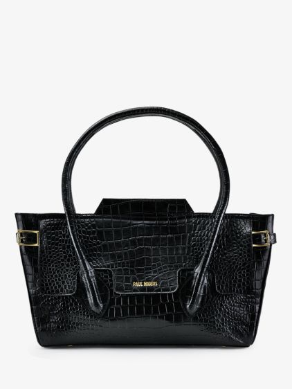 Madeleine Alligator - Jet Black