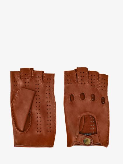 Racing Mittens Men - Light Brown