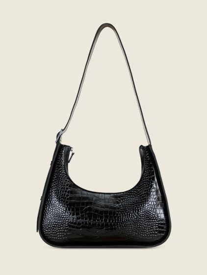 Brown Leather Baguette Bag for Women - Victoire Taupe | PAUL MARIUS