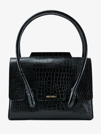 Colette M Alligator - Jet Black