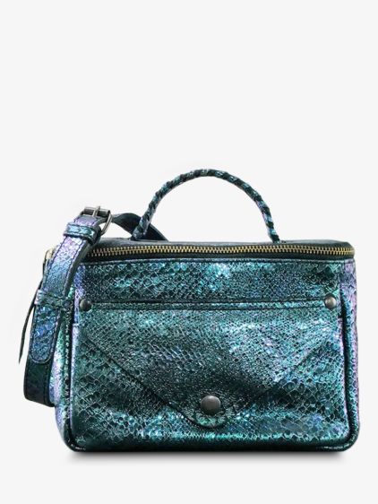 leather shoulder bag for woman Blue,Green - LeGavroche Réédition Boreal ...