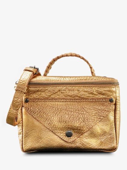 leather shoulder bag for woman Copper LeGavroche Reedition Copper PAUL MARIUS