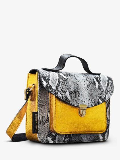 Mademoiselle George Python - Granite Metallic Yellow