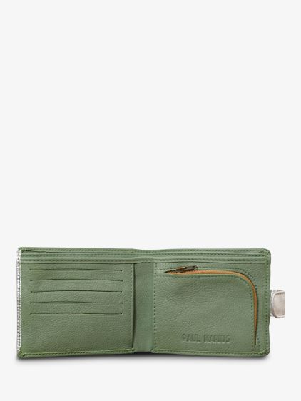 LePortefeuille Louise - Almong Green Silver
