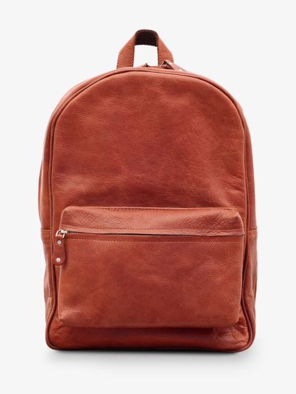 leather back pack Brown LeMariol Light Brown PAUL MARIUS
