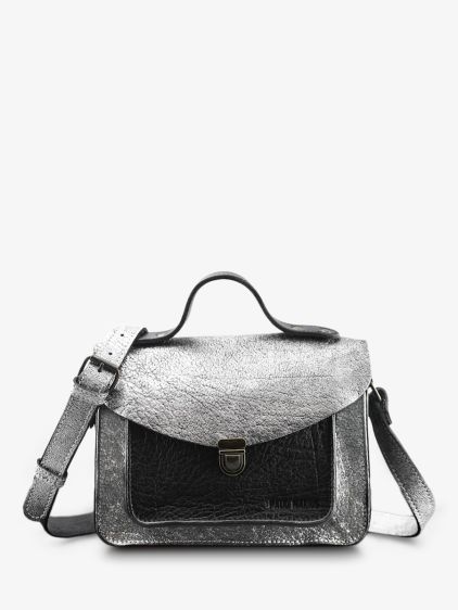 Sac paul marius store noir et or