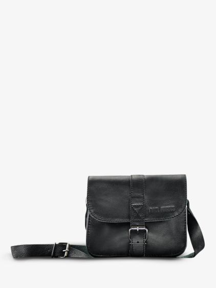 small leather shoulder bag for woman Black L Essentiel Black PAUL MARIUS