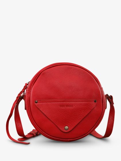 shoulder bag for woman Red L Ecrin Carmine Red PAUL MARIUS