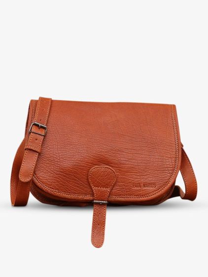 leather woman shoulder bag Brown LeVagabond Light Brown PAUL MARIUS