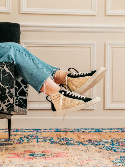 Sneakers fourrure top