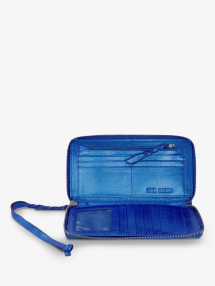 Leather purse Dior Blue in Leather - 40517180