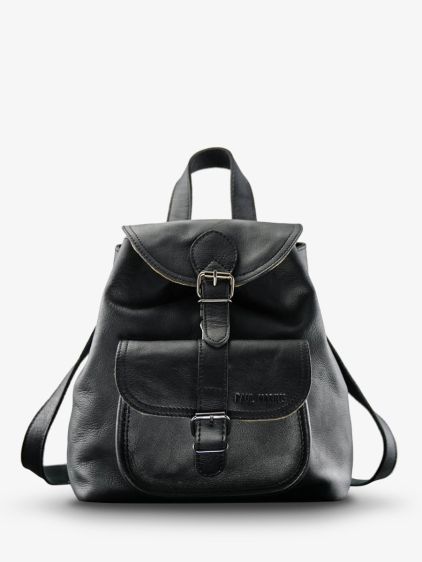 Denim and Leather Backpack Women LeBaroudeur Denim PAUL MARIUS
