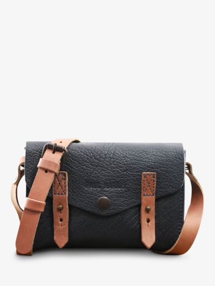 Brown Leather Shoulder Bag Le Mini Indispensable Light Brown