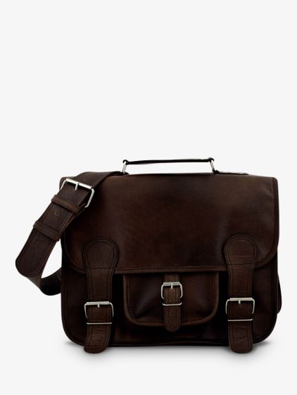 leather document holder Brown LeCartable M Middle Brown PAUL
