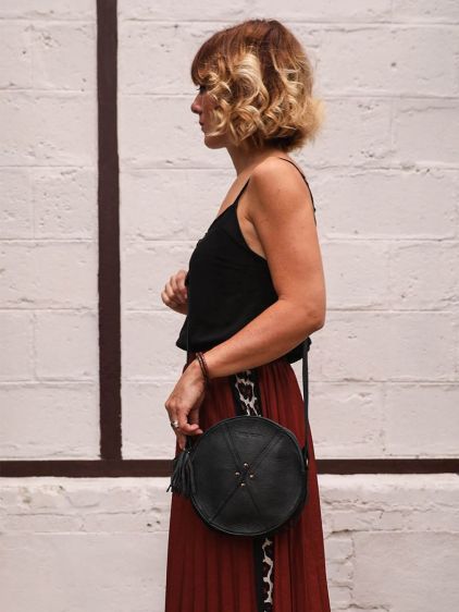 shoulder bag for woman Black L Ecrin Black PAUL MARIUS