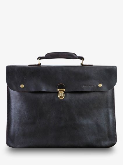 leather document holder Black LePliable Black PAUL MARIUS
