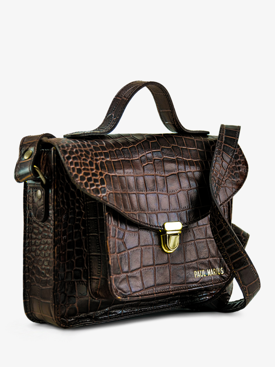 leather-crossbody-bag-for-woman-dark-brown-rear-view-picture-mademoiselle-george-alligator-tigers-eye-paul-marius-3760125357447 