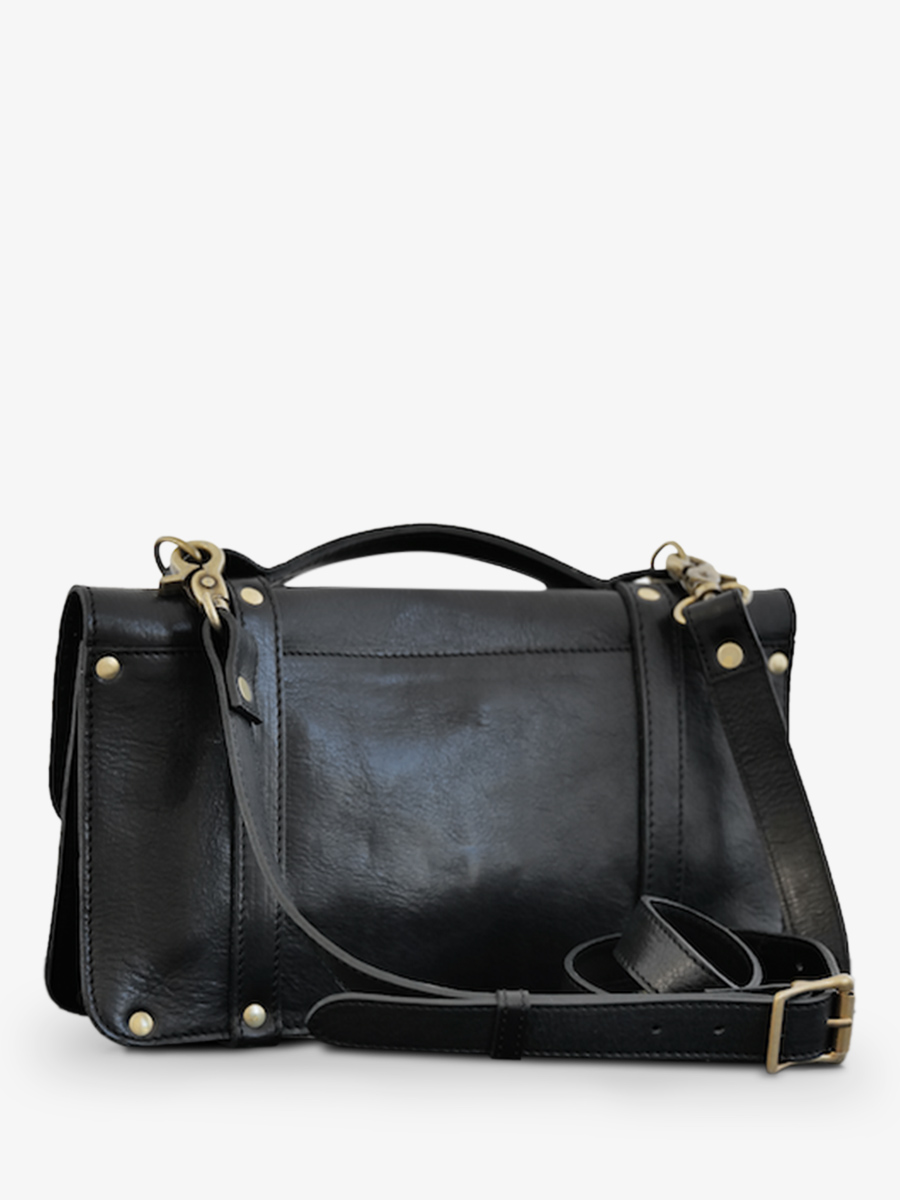 leather-shoulder-bag-for-woman-multicoloured-black-side-view-picture-lenveloppe-reedition-oily-black-paul-marius-3760125355566